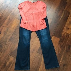 Boundle of sweater and jeans